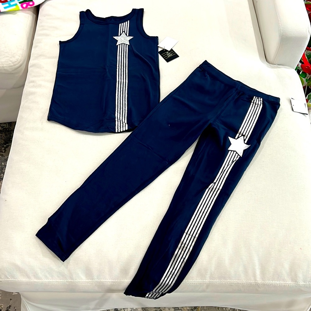 Active for KidBox Navy tank and leggings set